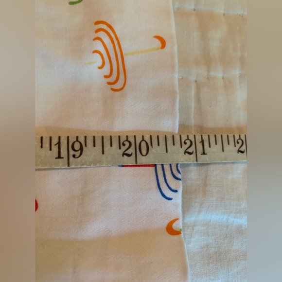 Talbots Size 8 pencil skirt umbrella motif stretch, faux pockets back slit mini - Picture 11 of 12